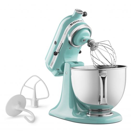 키친에이드 KitchenAid Artisan Series 5 Quart Tilt-Head Stand Mixer, Black Matte (KSM150PSBM)