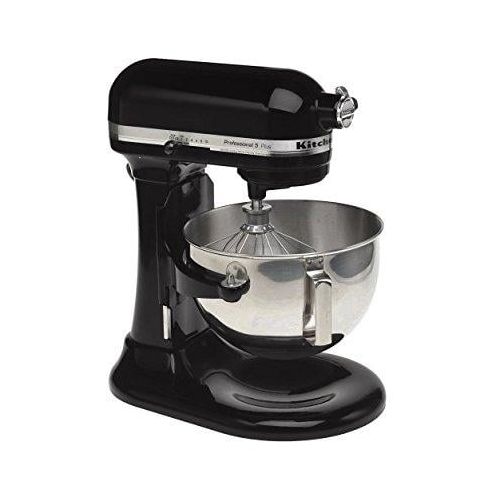 키친에이드 KitchenAid kitchenaid rkv25goxob professional 5 plus 5-quart stand mixer, onyx black (certified refurbished)