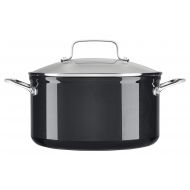 KitchenAid Kitchenaid Hard Anodized Nonstick 6.0-Quart Low Casserole With Lid, Black Sapphire (Kc3H160Lcbe)