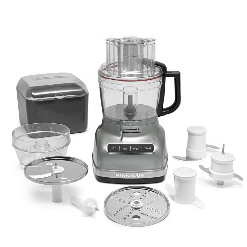 키친에이드 KitchenAid 11-Cup Food Processor with ExactSlice System, Empire Red (KFP1133ER)