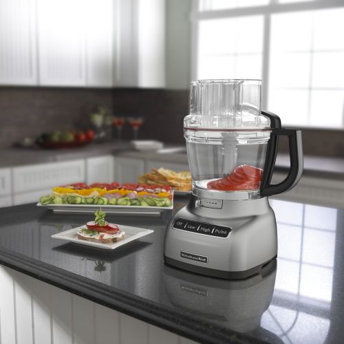 키친에이드 KitchenAid 11-Cup Food Processor with ExactSlice System, White (KFP1133WH)