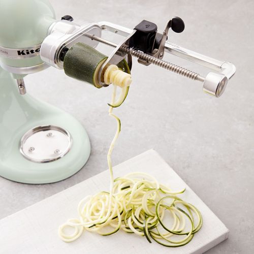 키친에이드 KitchenAid 5-Blade Spiralizer with Peel, Core and Slice Attachment #KSM1APC