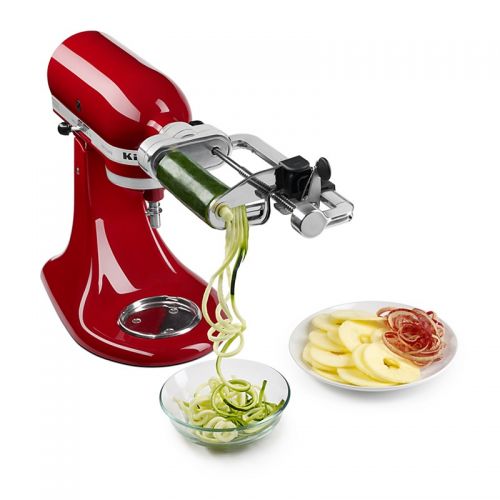 키친에이드 KitchenAid 5-Blade Spiralizer with Peel, Core and Slice Attachment #KSM1APC