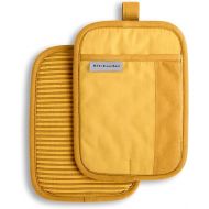 KitchenAid Beacon Two-Tone Non-Slip Pot Holder Set, Majestic Yellow, 7