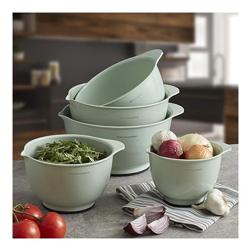 키친에이드 KitchenAid - KE178OSPIA KitchenAid Classic Mixing Bowls, Set of 5, Pistachio