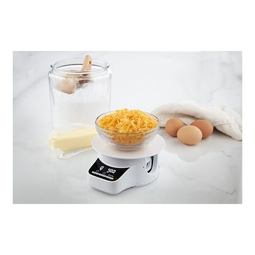 키친에이드 KitchenAid KSMSFTAQ Sifter + Scale Attachment, White, KSMSFTAQ