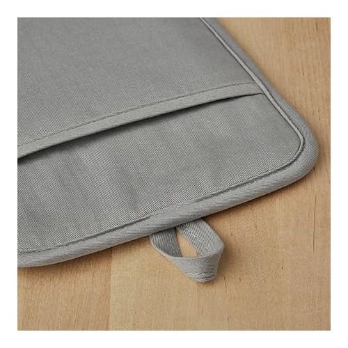 키친에이드 KitchenAid Ribbed Soft Silicone Water Resistant Pot Holder Set, Grey, 2 Piece Set