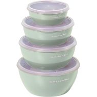 KitchenAid, Thermoplastic Rubber,Prep Bowls with Lids, Set of 4, Pistachio,32 oz