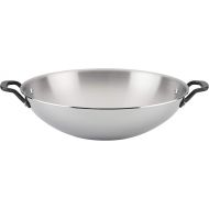 KitchenAid 5-Ply Clad Polished Stainless Steel Wok,15 Inch