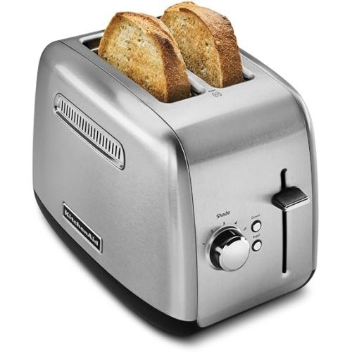 키친에이드 KitchenAid KMT2115SX Stainless Steel Toaster, Brushed Stainless Steel