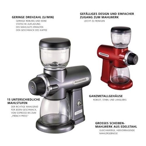 키친에이드 Kitchenaid 5KCG100EAC Kaffeemuehle, creme