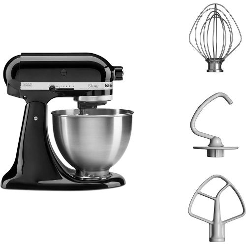 키친에이드 KitchenAid CLASSIC 4,3 L-Kuechenmaschinen mit kippbarem Motorkopf, 4.3 L, schwarz