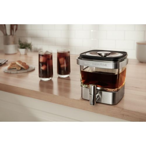 키친에이드 KitchenAid 5KCM4212SX Cold-BrewKaffeebereiter, Rostfreier Stahl, Silber