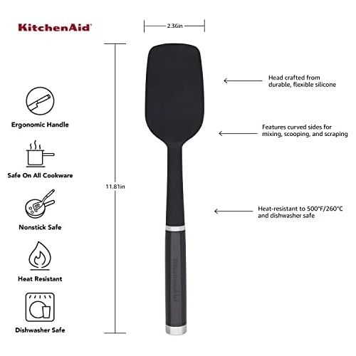 키친에이드 키친에이드KitchenAid KO030OHOBA Gourmet Spoon Spatula, one size, Matte Black