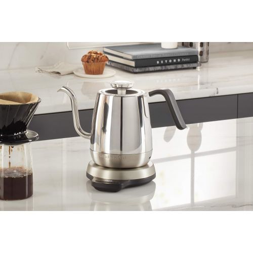 키친에이드 키친에이드KitchenAid KEK1032SS Precision Gooseneck Digital Electric Kettle, 1 Liter, Stainless Steel