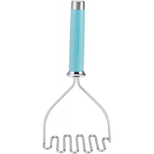 키친에이드 키친에이드KitchenAid KO008OHAQA Gourmet Stainless Steel Wire Masher, One Size, Matte Aqua Sky