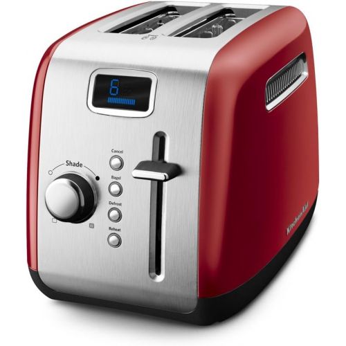 키친에이드 키친에이드KitchenAid KMT222ER 2-Slice Toaster with Manual High-Lift Lever and Digital Display - Empire Red