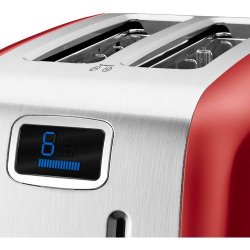 키친에이드 키친에이드KitchenAid KMT222ER 2-Slice Toaster with Manual High-Lift Lever and Digital Display - Empire Red