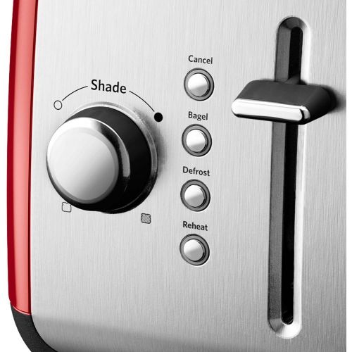 키친에이드 키친에이드KitchenAid KMT222ER 2-Slice Toaster with Manual High-Lift Lever and Digital Display - Empire Red