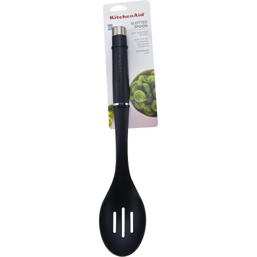 키친에이드 키친에이드KitchenAid KO004OHAQA Gourmet Nylon Slotted Spoon, One Size, Matte Aqua Sky