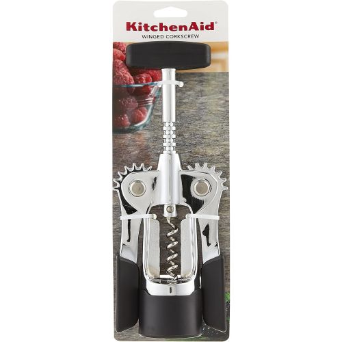 키친에이드 키친에이드Kitchenaid KN201OHOBA Gourmet Winged Corkscrew, One Size, Black