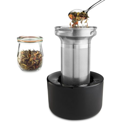 키친에이드 키친에이드KitchenAid KEK1322SS Electric Glass Tea Kettle, 1.5 L, Stainless Steel
