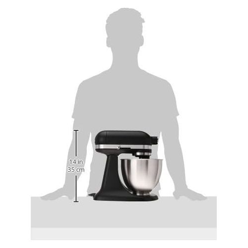 키친에이드 키친에이드KitchenAid KSM3311XBM Artisan Mini Series Tilt-Head Stand Mixer, 3.5 quart, Matte Black