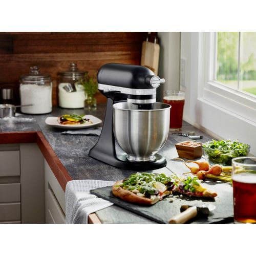 키친에이드 키친에이드KitchenAid KSM3311XBM Artisan Mini Series Tilt-Head Stand Mixer, 3.5 quart, Matte Black