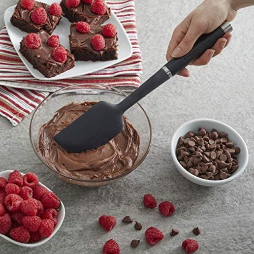 키친에이드 KitchenAid KO031OHOBA Gourmet Scraper Spatula, one size, Matte Black