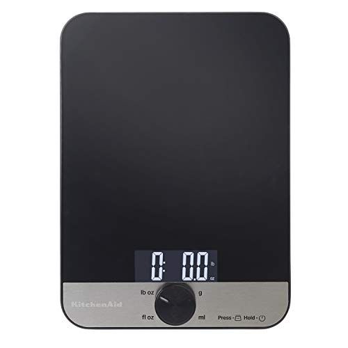 키친에이드 키친에이드KitchenAid KQ908 Glass 11 Pound Digital Top Kitchen Scale, One