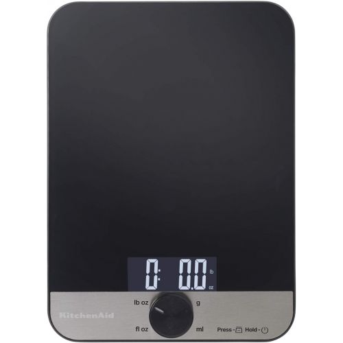 키친에이드 키친에이드KitchenAid KQ908 Glass 11 Pound Digital Top Kitchen Scale, One