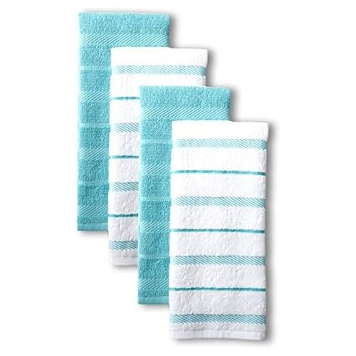 키친에이드 키친에이드KitchenAid Albany Kitchen Towel Set, Set of 4, Aqua