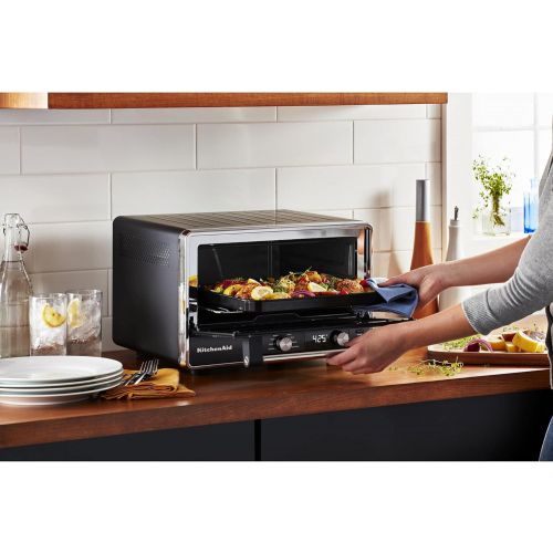 키친에이드 키친에이드KitchenAid KCO211BM Digital Countertop Toaster Oven, Black Matte