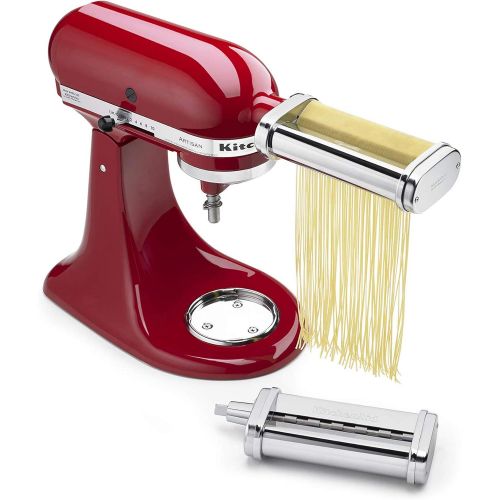 키친에이드 키친에이드KitchenAid KSMPCA Pasta Cutter Attachment Set, One Size, Silver