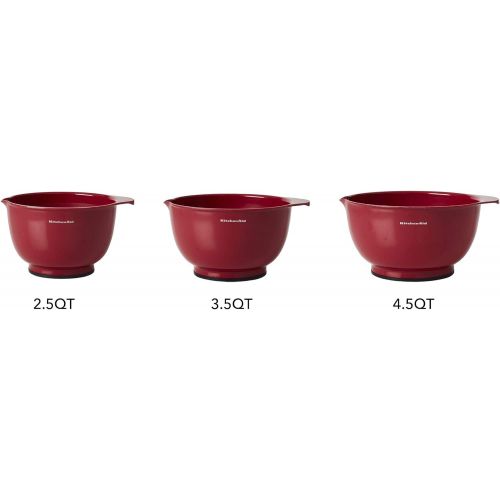 키친에이드 키친에이드KitchenAid KE175OSERA Classic Mixing Bowls, Set of 3, Empire Red