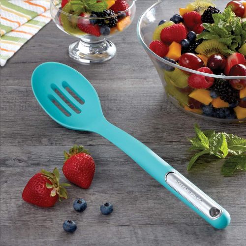 키친에이드 키친에이드KitchenAid KL004OHAQA Slotted spoon, 13.5 inches, Aqua