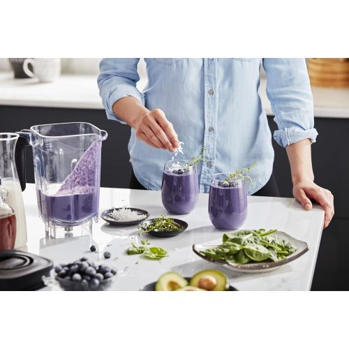 키친에이드 키친에이드KitchenAid KSB4027CU K400 Countertop Blender, 56 OZ, Contour Silver