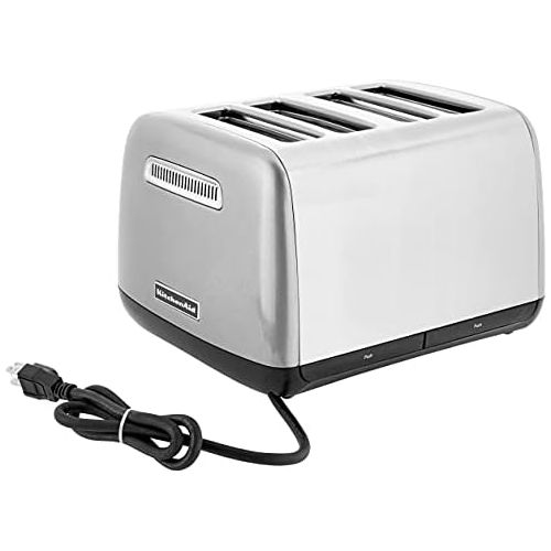 키친에이드 키친에이드KitchenAid Kmt4115cu 4-Slice Toaster with Manual High-Lift Lever, Contour Silver