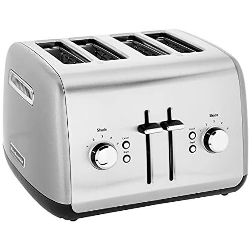 키친에이드 키친에이드KitchenAid Kmt4115cu 4-Slice Toaster with Manual High-Lift Lever, Contour Silver