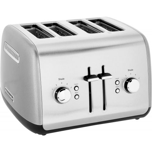 키친에이드 키친에이드KitchenAid Kmt4115cu 4-Slice Toaster with Manual High-Lift Lever, Contour Silver