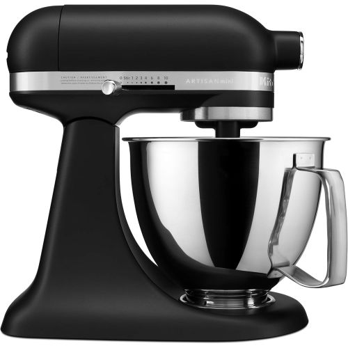 키친에이드 키친에이드KitchenAid KSM3316XBM Artisan Mini Stand Mixers, 3.5 quart, Black Matte