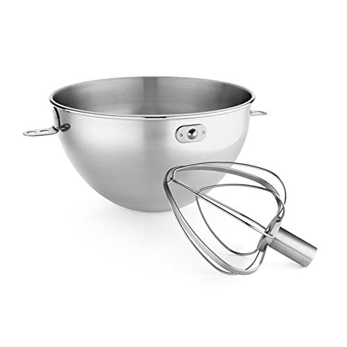 키친에이드 키친에이드KitchenAid KN3CW 3-Qt. Stainless Steel Bowl & Combi-Whip - Fits Bowl-Lift models KV25G and KP26M1X