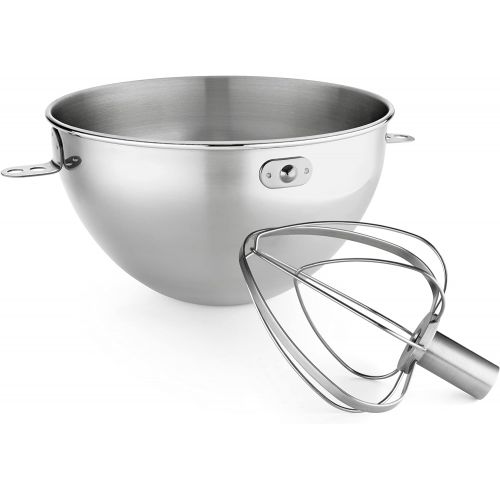 키친에이드 키친에이드KitchenAid KN3CW 3-Qt. Stainless Steel Bowl & Combi-Whip - Fits Bowl-Lift models KV25G and KP26M1X