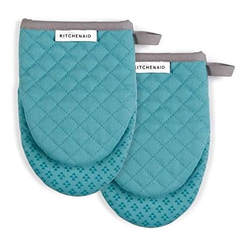 키친에이드 키친에이드KitchenAid Kitchen Aid Asteroid Oven Mitts, Mini, Aqua