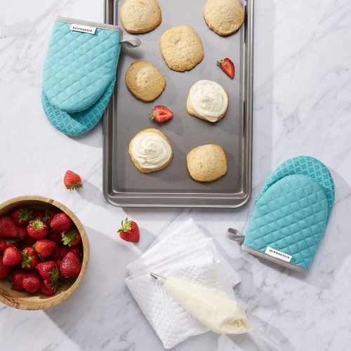 키친에이드 키친에이드KitchenAid Kitchen Aid Asteroid Oven Mitts, Mini, Aqua