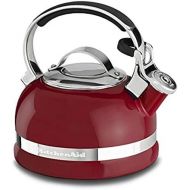 키친에이드KitchenAid KTEN20SBER 2.0-Quart Kettle with Full Stainless Steel Handle and Trim Band - Empire Red