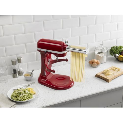 키친에이드 키친에이드KitchenAid KSMPRA 3-Piece Pasta Roller & Cutter Attachment Set, Silver, Pack of 1