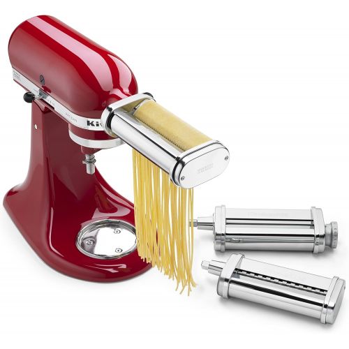 키친에이드 키친에이드KitchenAid KSMPRA 3-Piece Pasta Roller & Cutter Attachment Set, Silver, Pack of 1