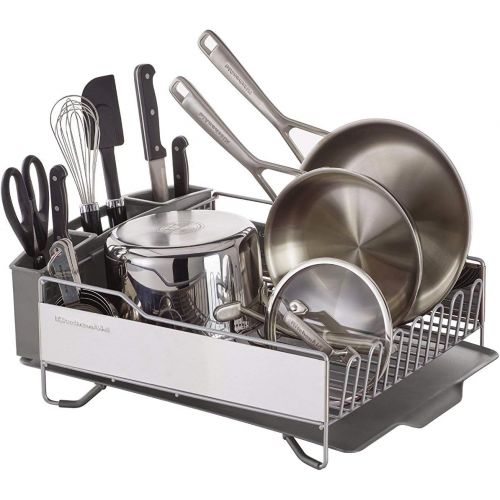 키친에이드 키친에이드KitchenAid KNS896BXGRA Full Size Dish Rack, Light Grey