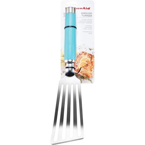 키친에이드 키친에이드KitchenAid KO024OHAQA Gourmet Stainless Steel Flex Turner, One Size, Aqua Sky